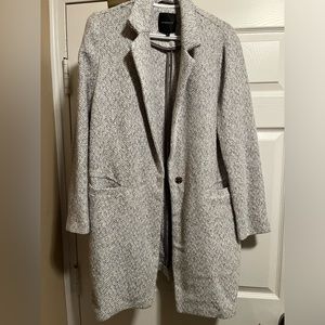 Dynamite Grey Textured Pea Coat